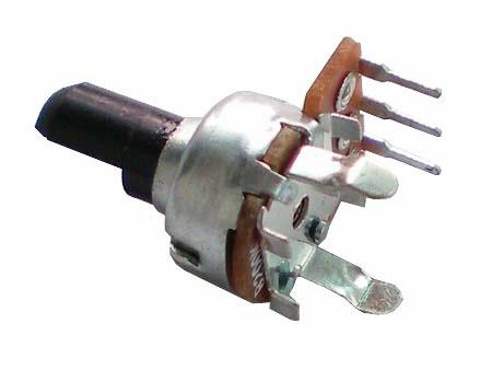 12mm Insulated Shaft Single Gang Carbon Film Potentiometer, WH12113 Series