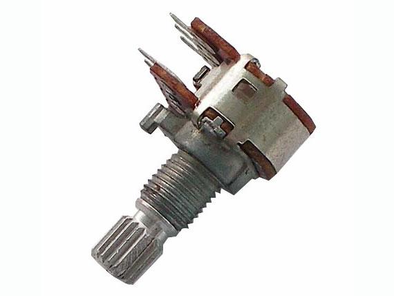 12mm Size Metal Shaft Rotary Potentiometer 4K Knurled, WH120 Series